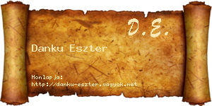 Danku Eszter névjegykártya